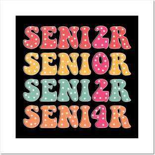 Senior 2024, Retro Graduation, Class of 2024, High School Senior Posters and Art